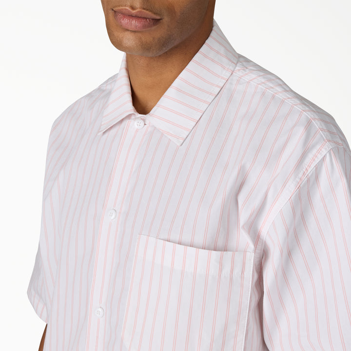 Dickies Venedocia Stripe Short-Sleeve Shirt - Men's White