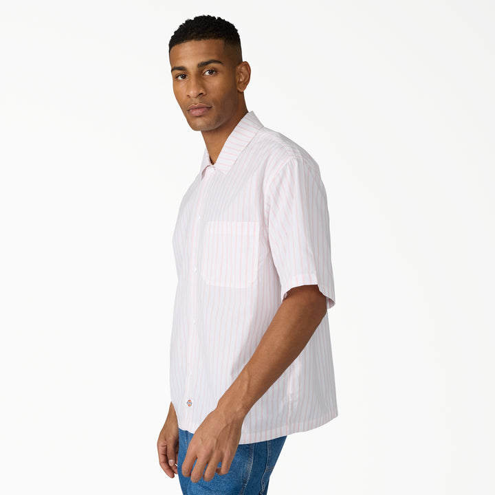 Dickies Venedocia Stripe Short-Sleeve Shirt - Men's White