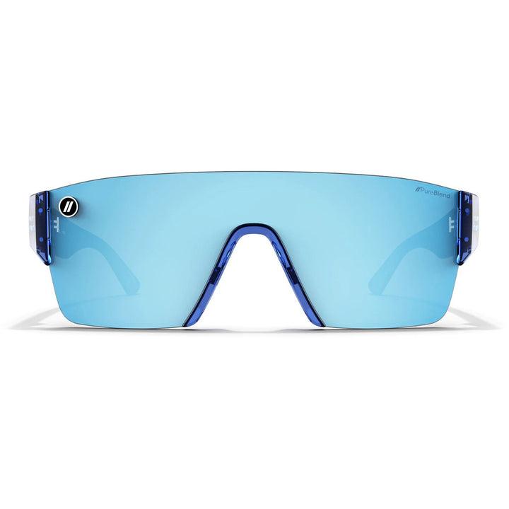 Blenders Kingpin Sunglasses Crystal Indigo/Blue/Light Blue Polarized