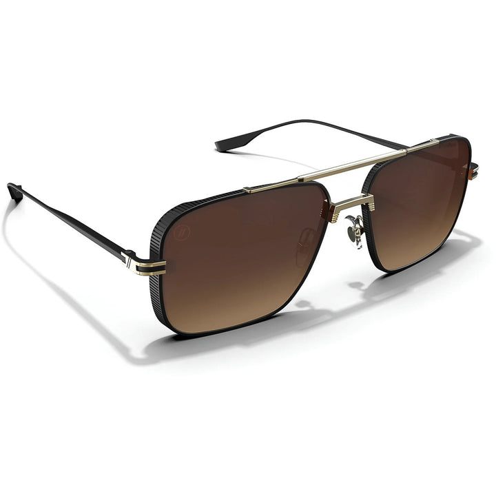 Blenders Phoenix Sunglasses Matte Espresso/Pink/Amber Gradient Polarized