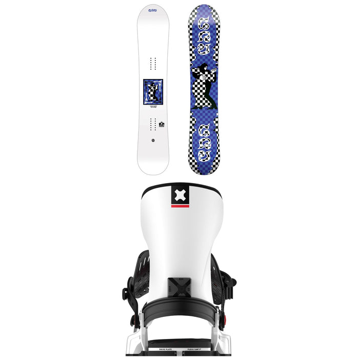 GNU 4x4 C3 Snowboard + Bent Metal Transfer Snowboard Bindings 2026