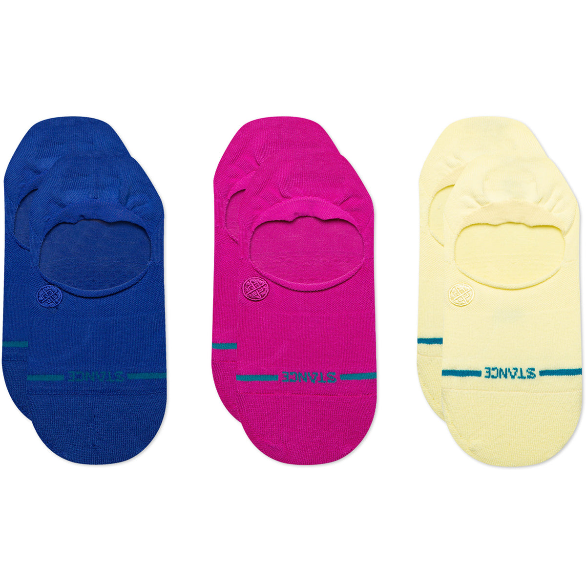 Stance Icon No Show 3-Pack Socks - Women's Cobalt Blue