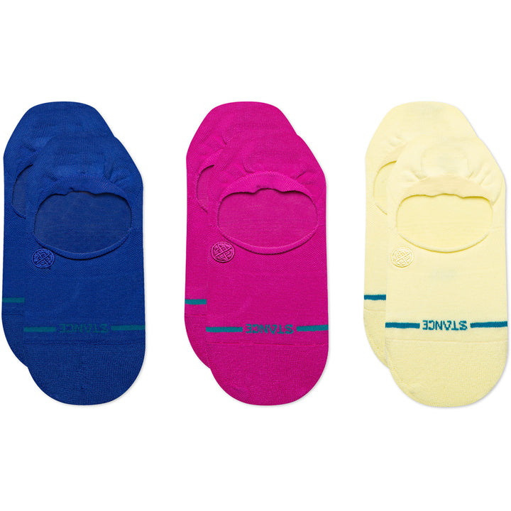 Stance Icon No Show 3-Pack Socks - Women's Cobalt Blue