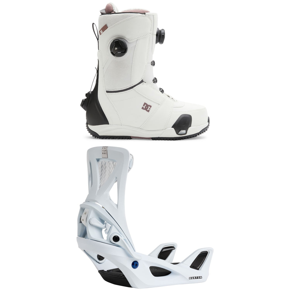 DC Lotus Step On Snowboard Boots + Burton Step On Escapade Snowboard Bindings - Women's 2026