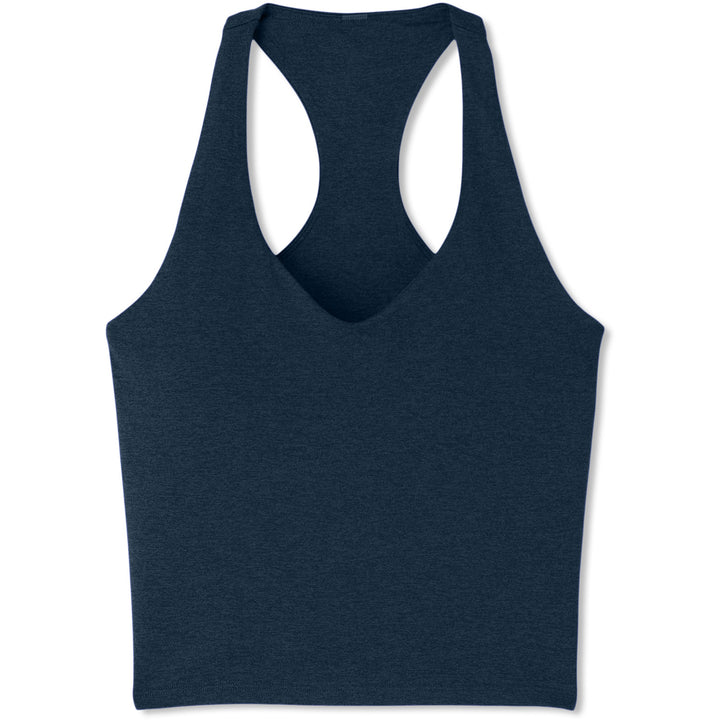 Vuori Halo Performance Crop 2.0 Top - Women's Blue Coast Heather