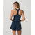 Vuori Halo Performance Crop 2.0 Top - Women's Blue Coast Heather