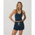 Vuori Halo Performance Crop 2.0 Top - Women's Blue Coast Heather