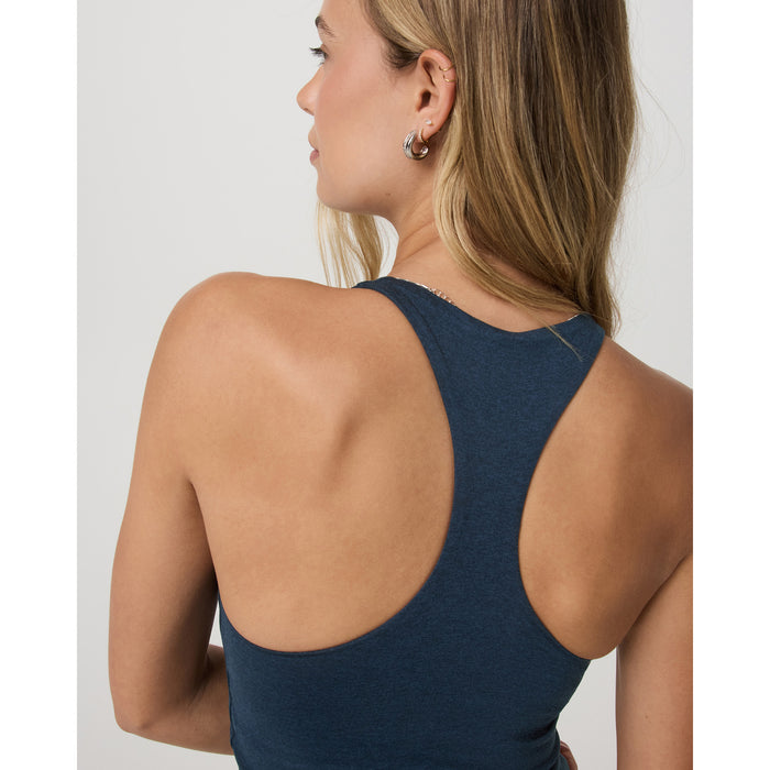Vuori Halo Performance Crop 2.0 Top - Women's Blue Coast Heather