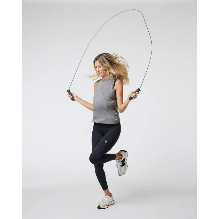 Vuori Energy Top-Long Tank Top - Women's Heather Grey