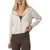 Vuori Halo Modern Full Zip Hoodie - Women's Ecru Heather