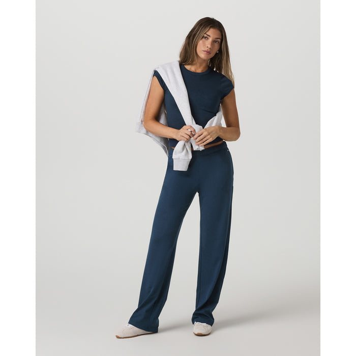 Vuori Halo Modern Straight Leg Pants-Short - Women's Blue Coast Heather