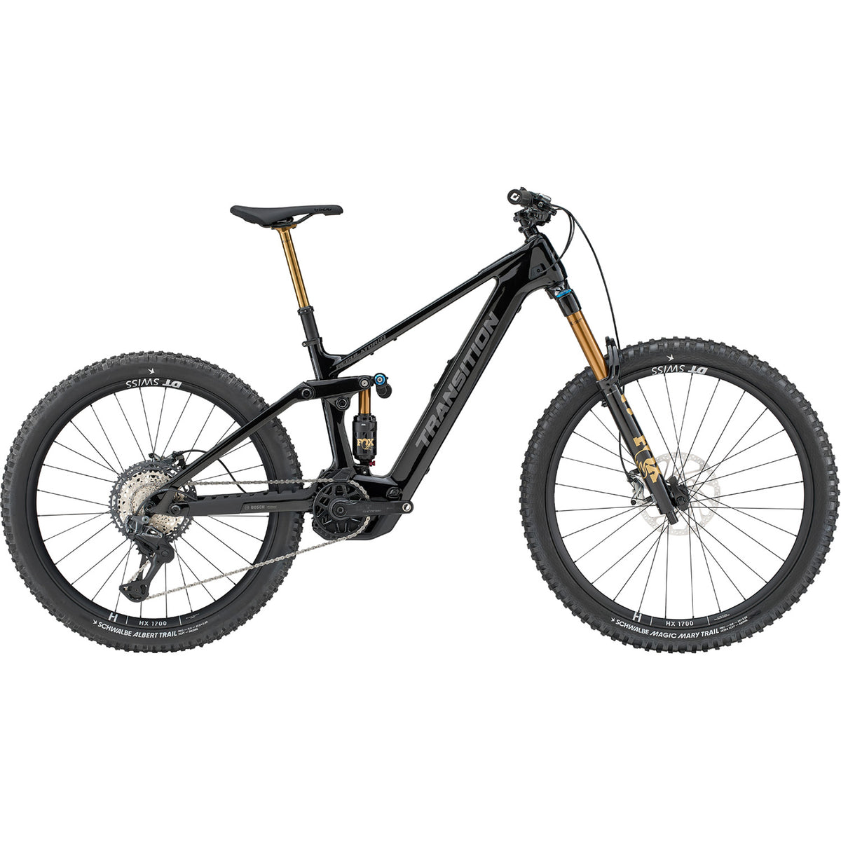 Transition Regulator CX Carbon XT Di2 E-Mountain Bike 2026 Clear Black Night