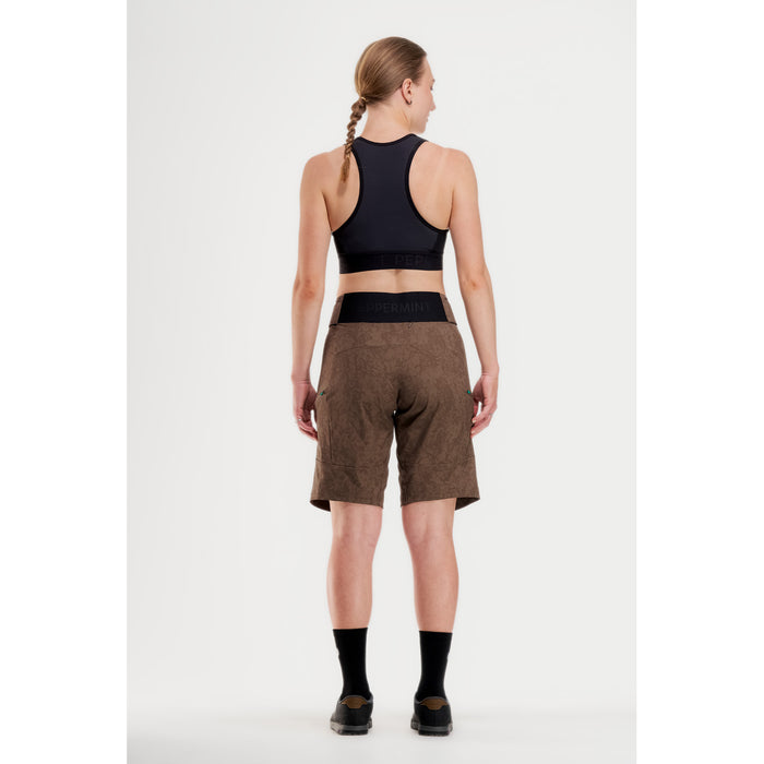 Peppermint Cycling Co. Signature Tech Shorts - Women's Pasteque Cacao