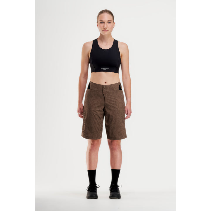Peppermint Cycling Co. Signature Tech Shorts - Women's Pasteque Cacao