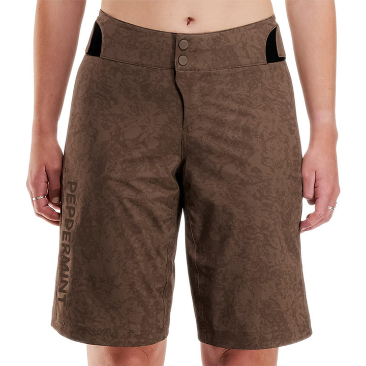 Peppermint Cycling Co. Signature Tech Shorts - Women's Pasteque Cacao