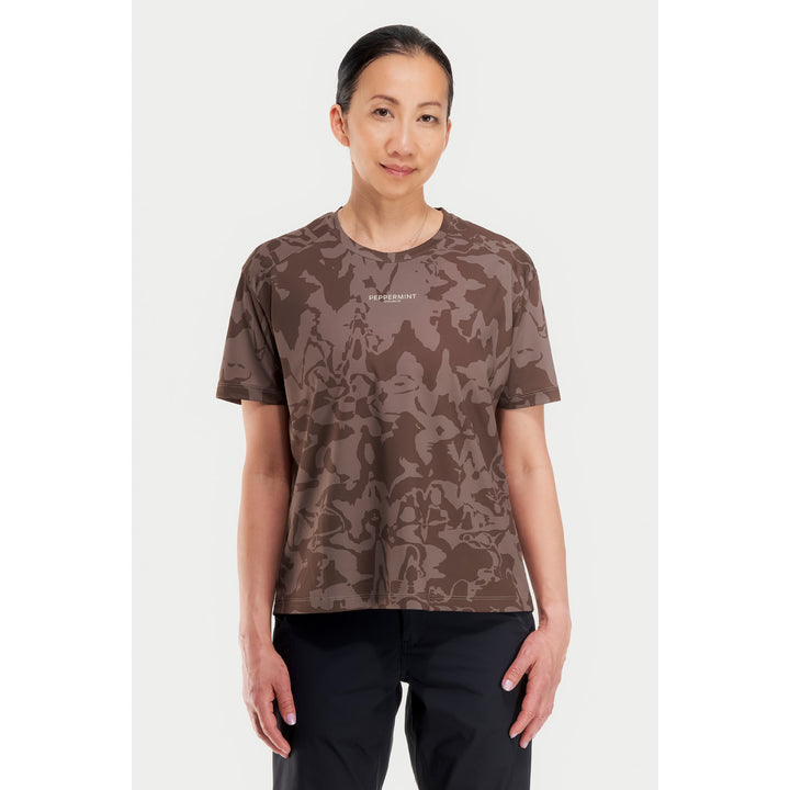 Peppermint Cycling Co. Trail Short-Sleeve Jersey - Women's Jam Cacao