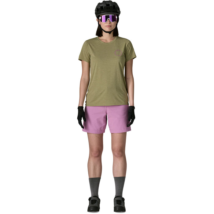 Patagonia Cap Cool Daily-Spoke Stencil Shirt - Women's Gumtree Green-Light Gumtree Green X-Dye