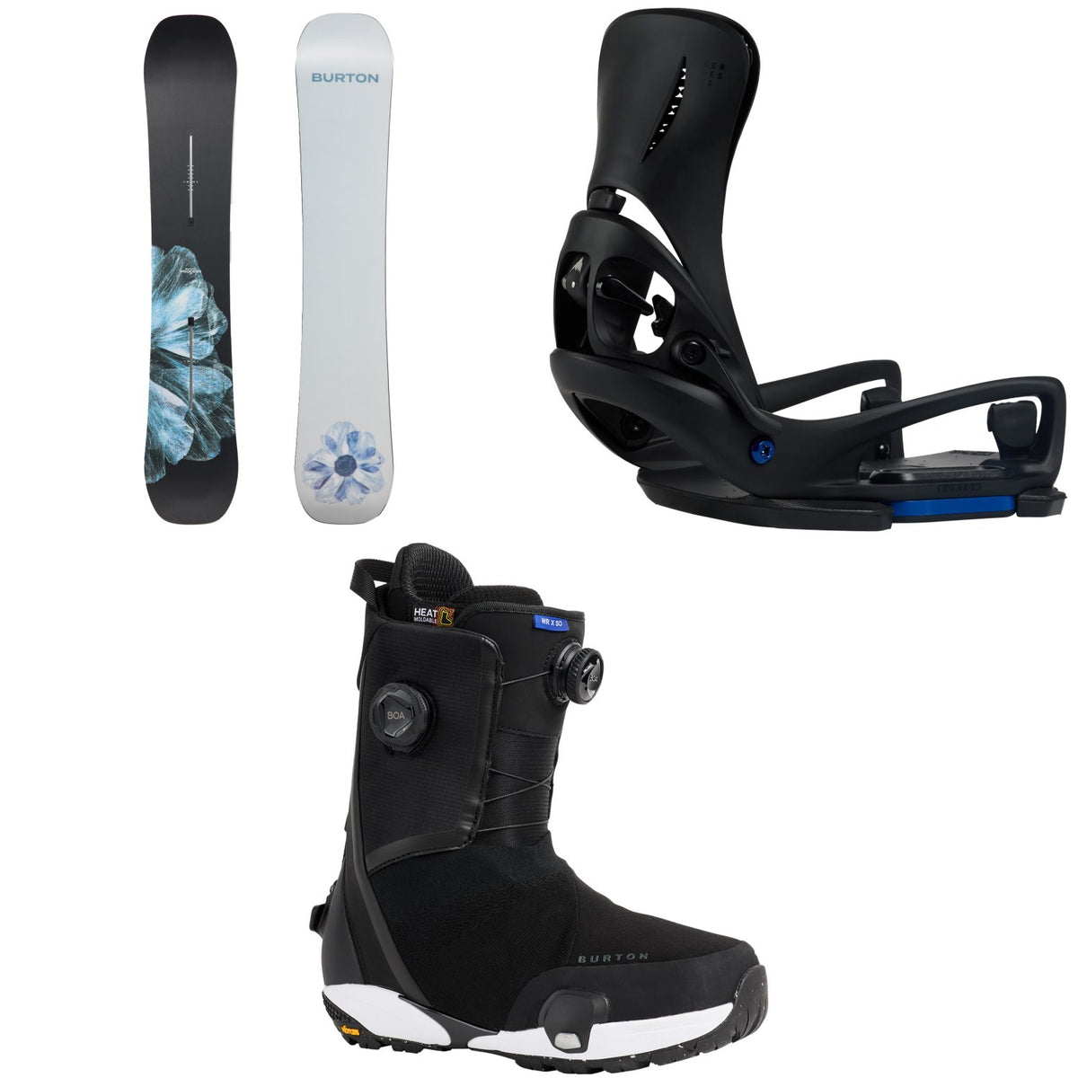 Burton Process Snowboard + Step On Genesis EST Snowboard Bindings + Waverange X Step On Snowboard Boots 2026