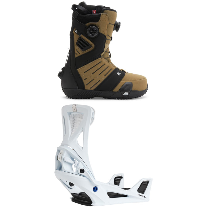 DC Judge Step On Snowboard Boots + Burton Step On Genesis Snowboard Bindings 2026