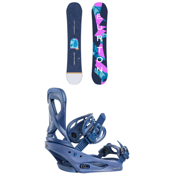Burton Yeasayer Flying V Snowboard + Scribe Snowboard Bindings - Women's 2026