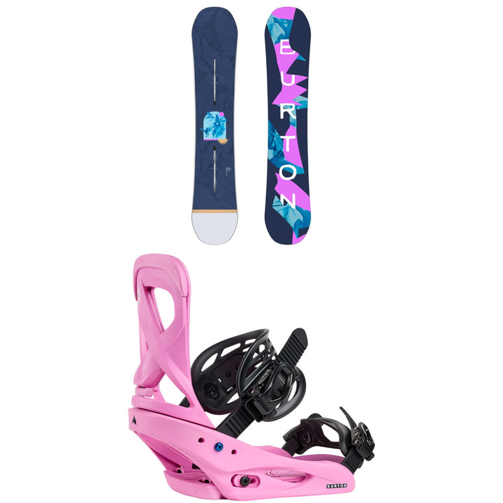 Burton Yeasayer Snowboard + Scribe Snowboard Bindings - Women's 2026
