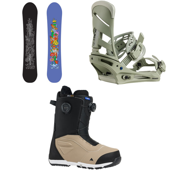 Burton Counterbalance Snowboard + Mission Snowboard Bindings + Ruler Boa Snowboard Boots 2026