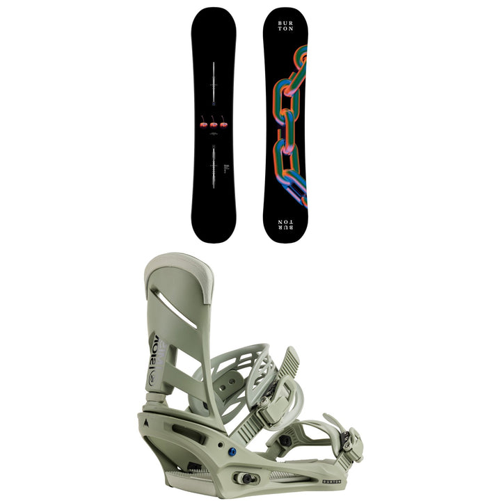 Burton Cultivator Snowboard + Mission Snowboard Bindings 2026