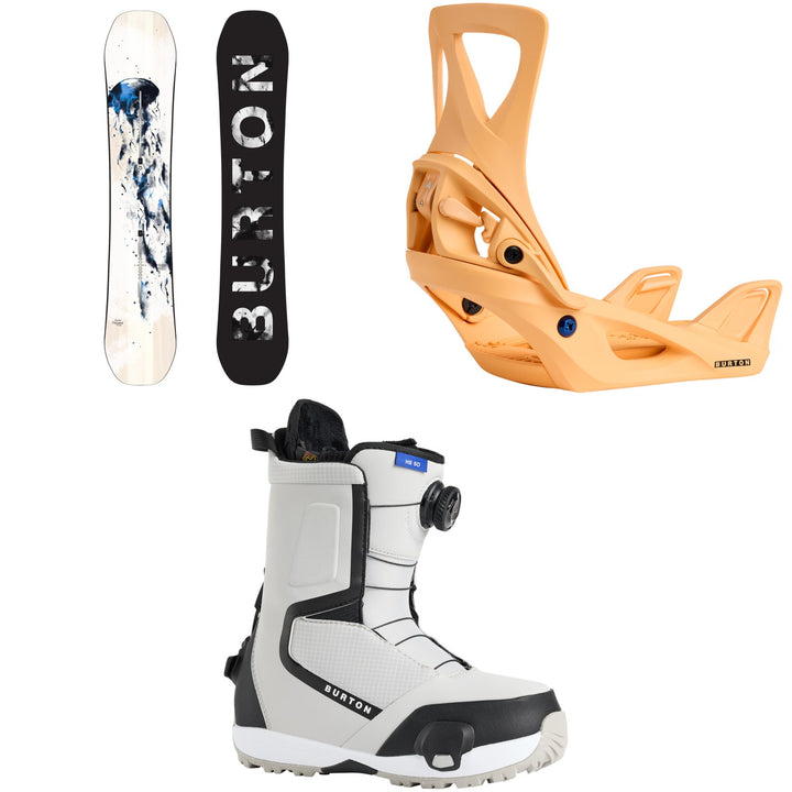 Burton Feelgood Snowboard + Step On Snowboard Bindings + Highshot Step On Snowboard Boots - Women's 2026
