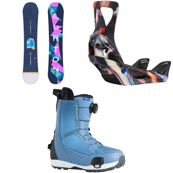 Burton Yeasayer Flying V Snowboard + Step On Snowboard Bindings + Waverange Step On Snowboard Boots - Women's 2026