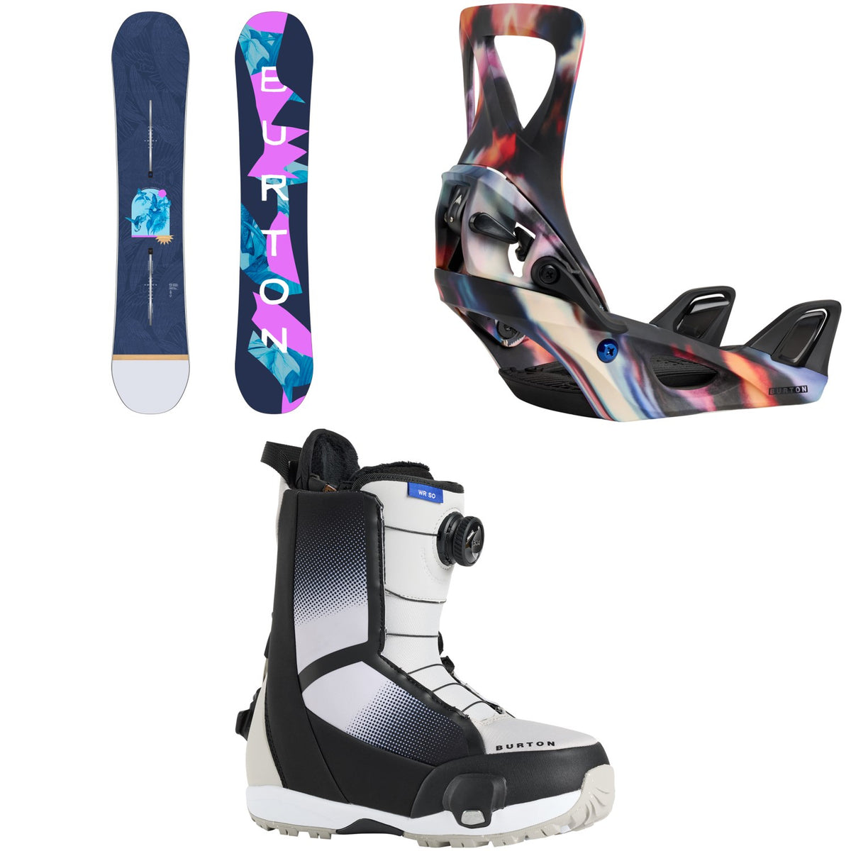 Burton Yeasayer Snowboard + Step On Snowboard Bindings + Waverange Step On Snowboard Boots - Women's 2026