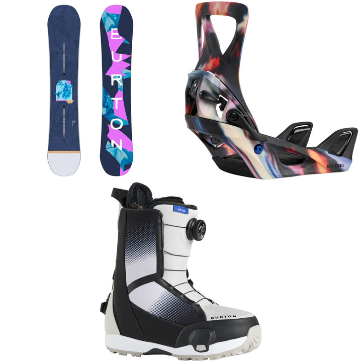 Burton Yeasayer Snowboard + Step On Snowboard Bindings + Waverange Step On Snowboard Boots - Women's 2026