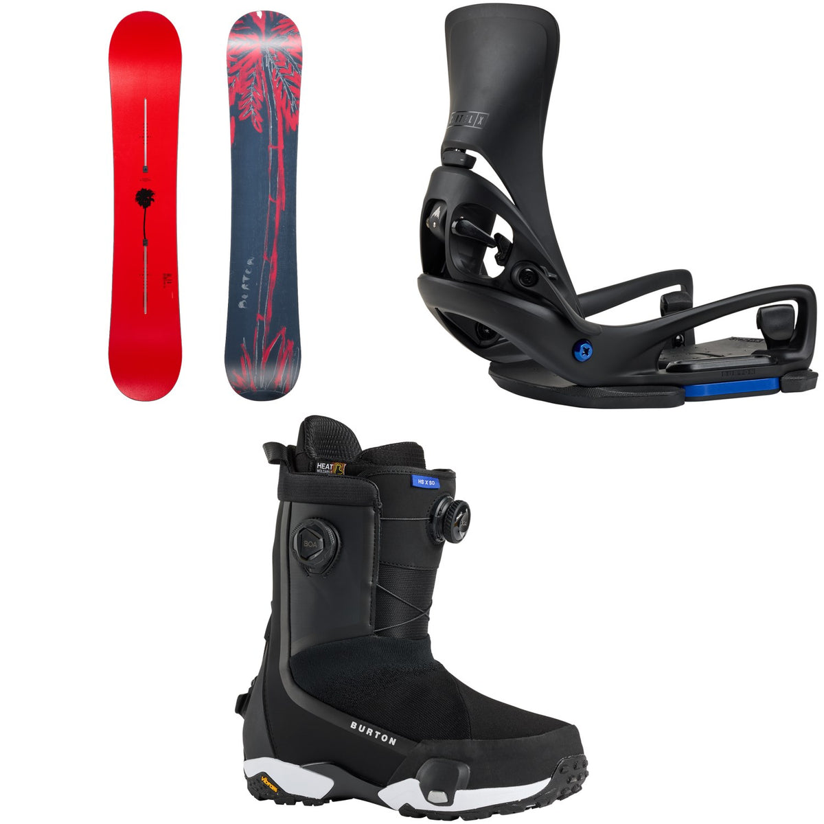 Burton Blossom Snowboard + Step on Cartel X EST Snowboard Bindings + Highshot X Step On Snowboard Boots 2026