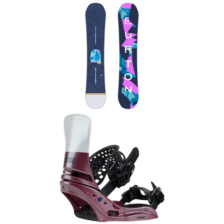Burton Yeasayer Flying V Snowboard + Lexa X EST Snowboard Bindings - Women's 2026