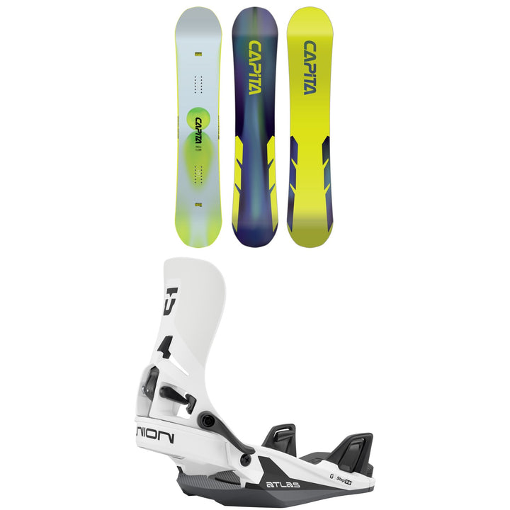 CAPiTA Mercury Snowboard + Union Atlas Step On Snowboard Bindings 2026