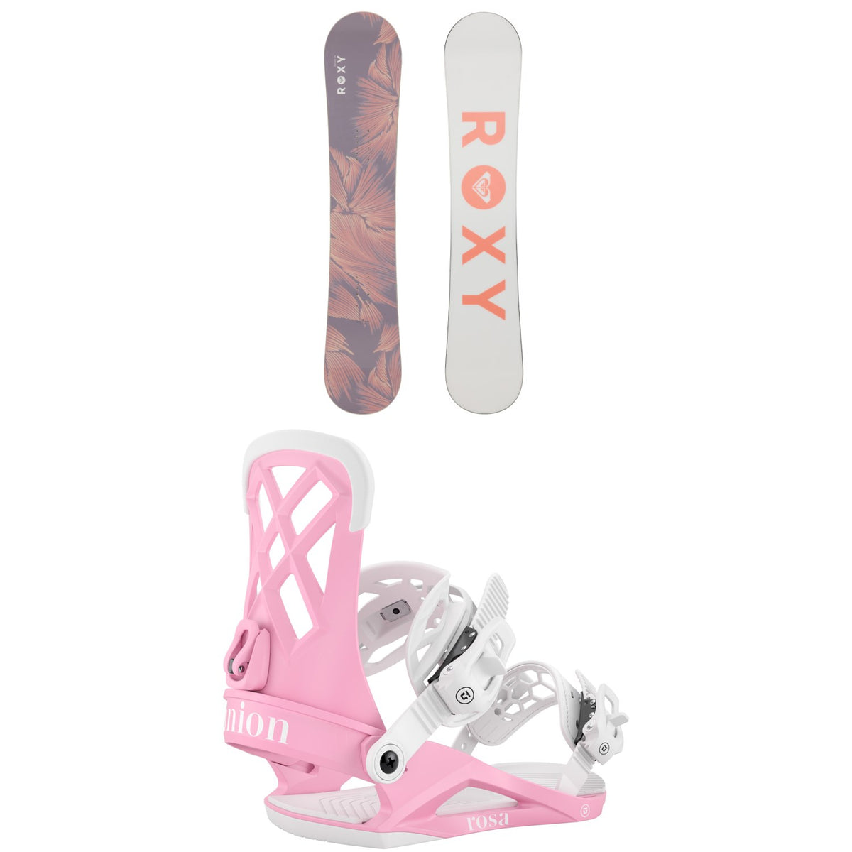 Roxy Raina LTD Snowboard + Union Rosa Snowboard Bindings - Women's 2026