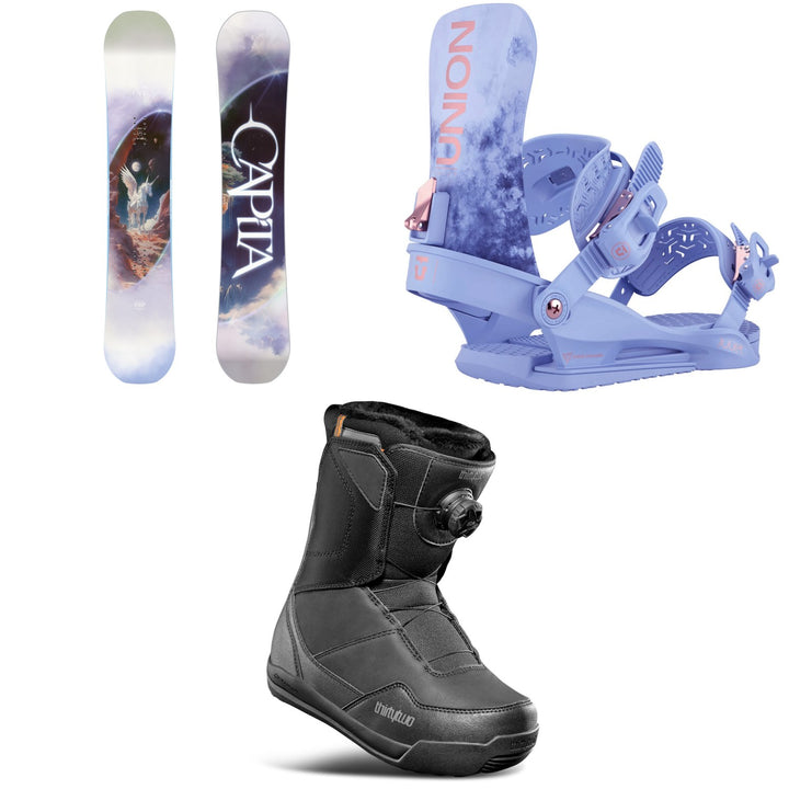 CAPiTA Space Metal Fantasy Snowboard + Union Juliet Snowboard Bindings + thirtytwo Shifty Boa Snowboard Boots - Women's 2026