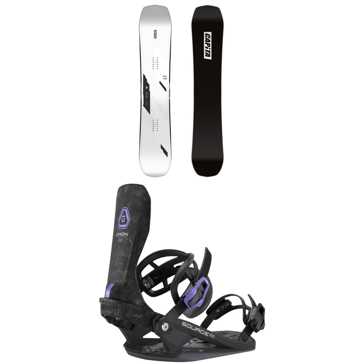CAPiTA Mega Death Snowboard + Union Source FC Snowboard Bindings 2026