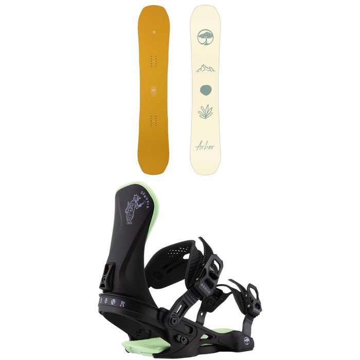 Arbor Swoon Decon Snowboard + Sequoia Snowboard Bindings - Women's 2026