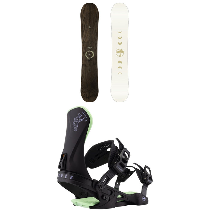 Arbor Mantra Snowboard + Sequoia Snowboard Bindings - Women's 2026