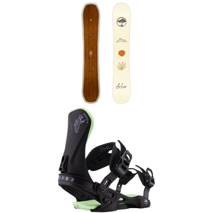 Arbor Swoon Snowboard + Sequoia Snowboard Bindings - Women's 2026