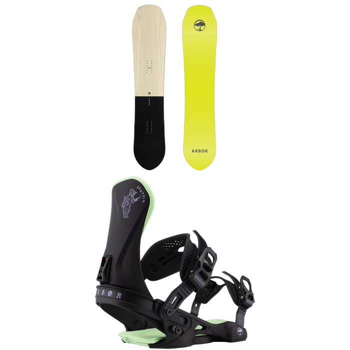 Arbor Single Snowboard + Sequoia Snowboard Bindings - Women's 2026