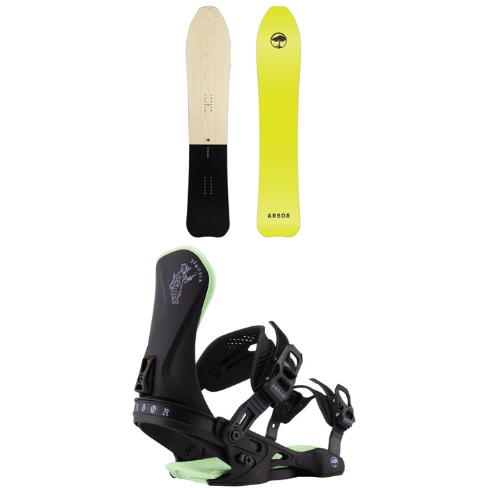 Arbor Madre Snowboard + Sequoia Snowboard Bindings - Women's 2026