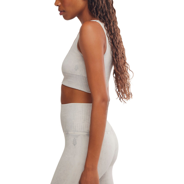 Free People Square Neck Good Karma Bra - Women's Ice Grey