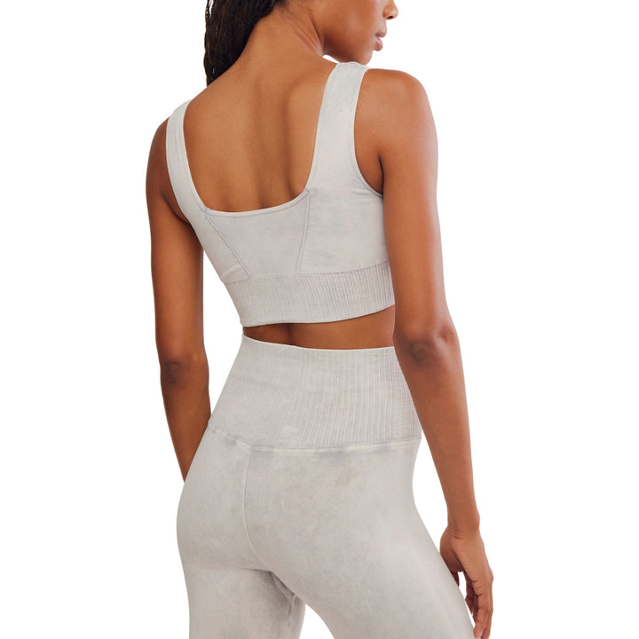 Free People Square Neck Good Karma Bra - Women's Ice Grey