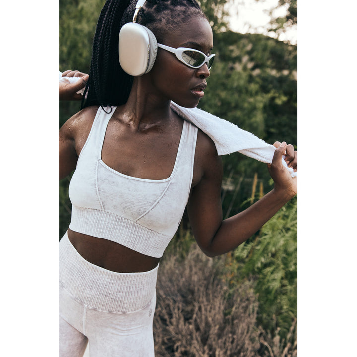 Free People Square Neck Good Karma Bra - Women's Ice Grey