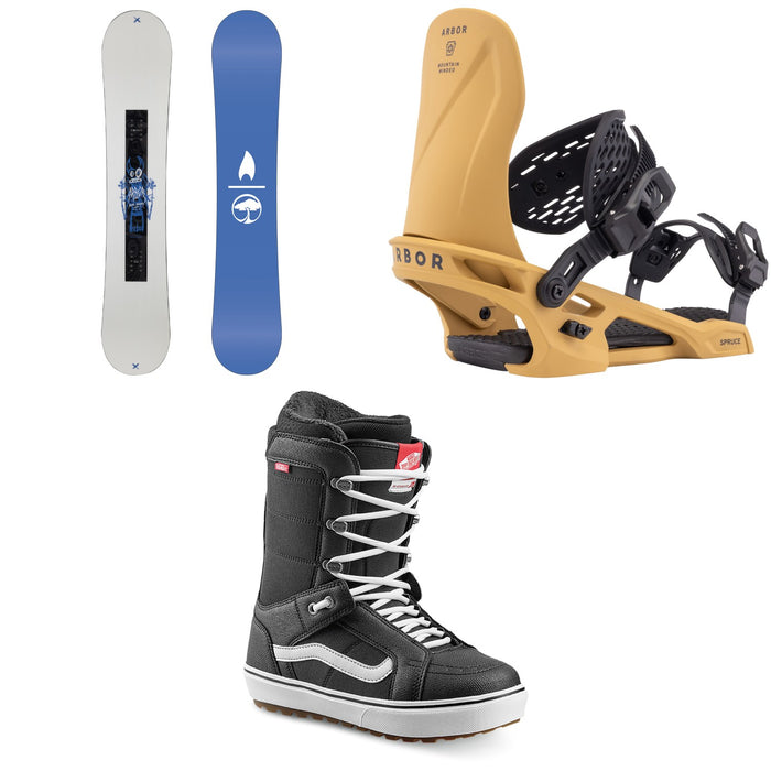Arbor Metal Machine Decon Snowboard + Spruce Snowboard Bindings + Vans Hi Standard OG Snowboard Boots 2026