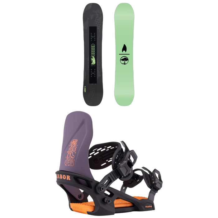 Arbor Votive Snowboard + Sapling Snowboard Bindings - Kids' 2026