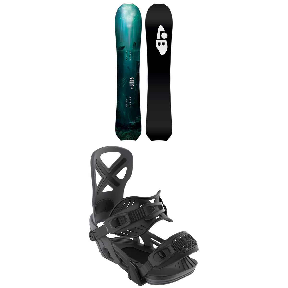 Lib Tech T. Rice Orca Snowboard + Bent Metal Anvil Snowboard Bindings 2026