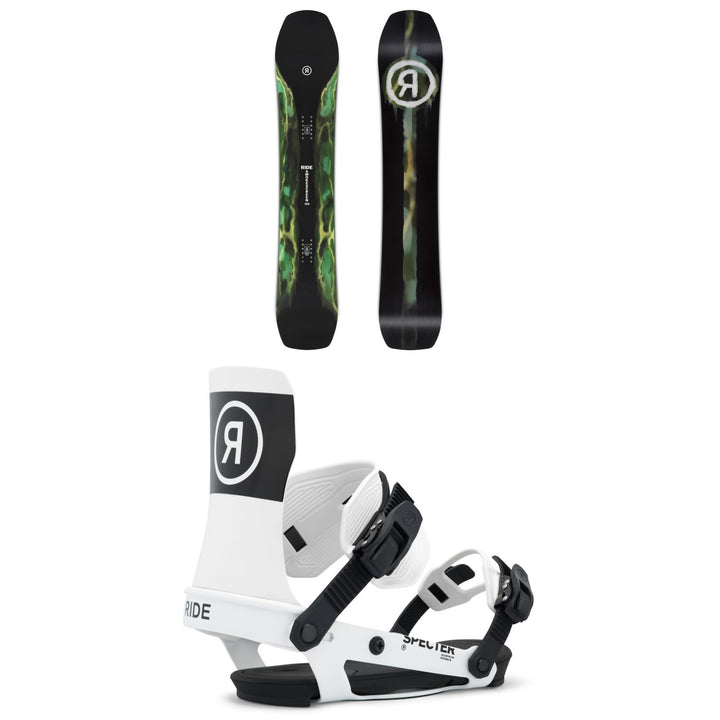 Ride Smokescreen Snowboard + Specter Snowboard Bindings 2026