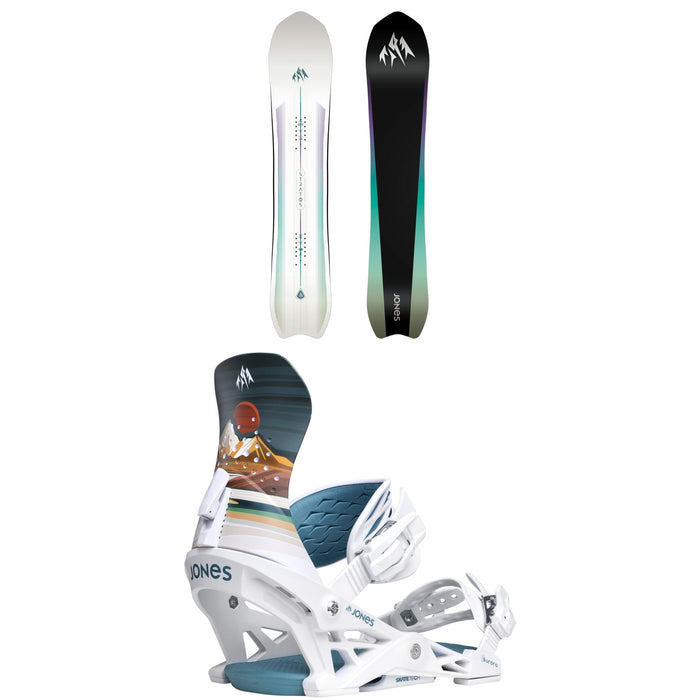 Jones Stratos Snowboard + Aurora Snowboard Bindings - Women's 2026